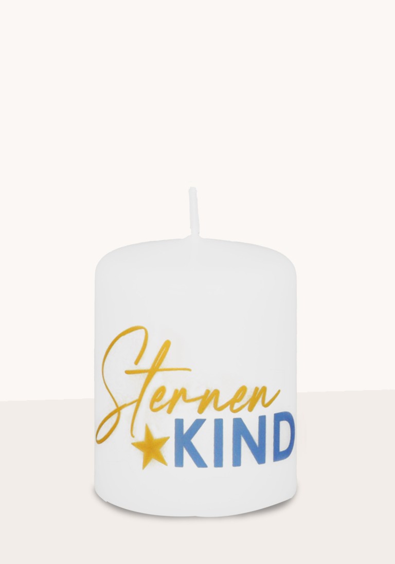 4/Set Trauerkerze "Sternenkind" gold/blau