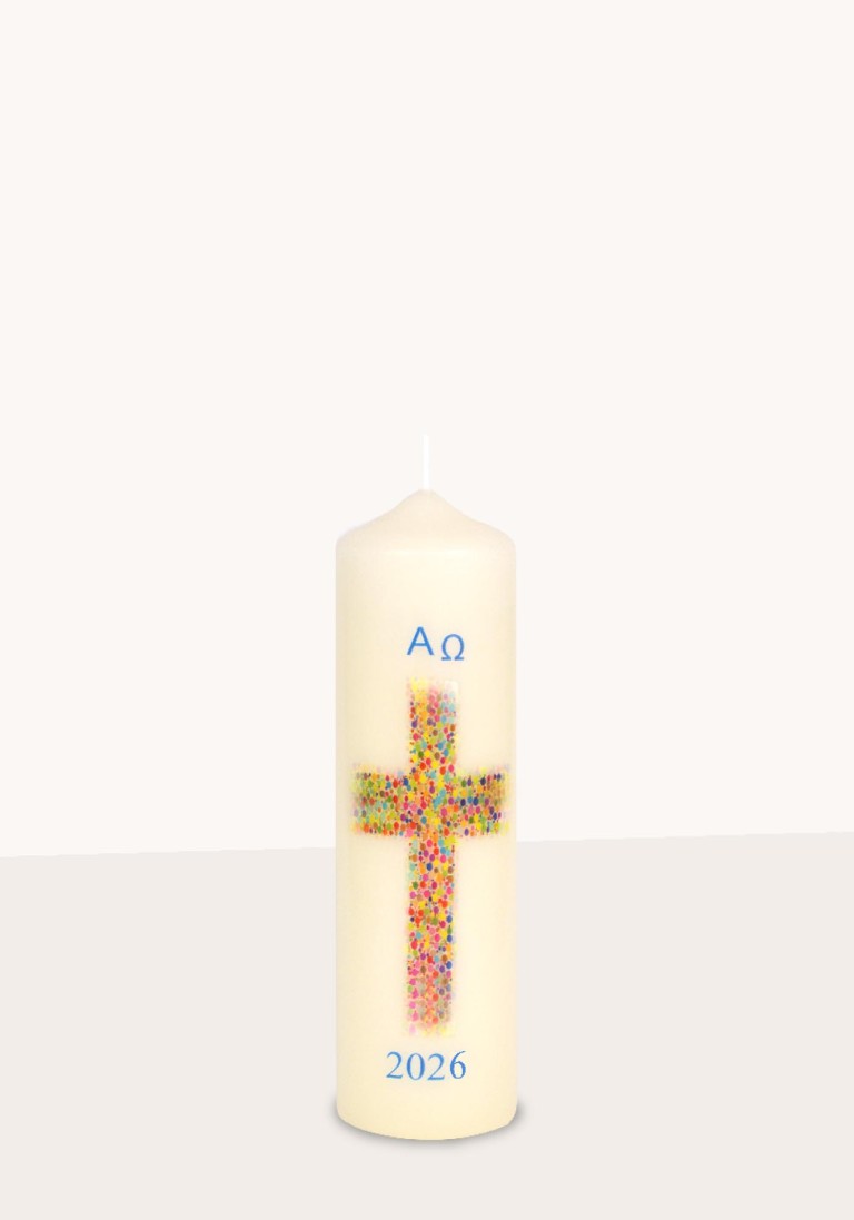 Ostertischkerze "Mosaik-Kreuz" 3418