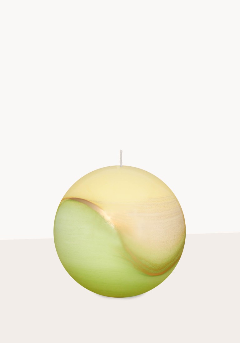 Designkerze "Lotus" Kugelkerzen hellgrün