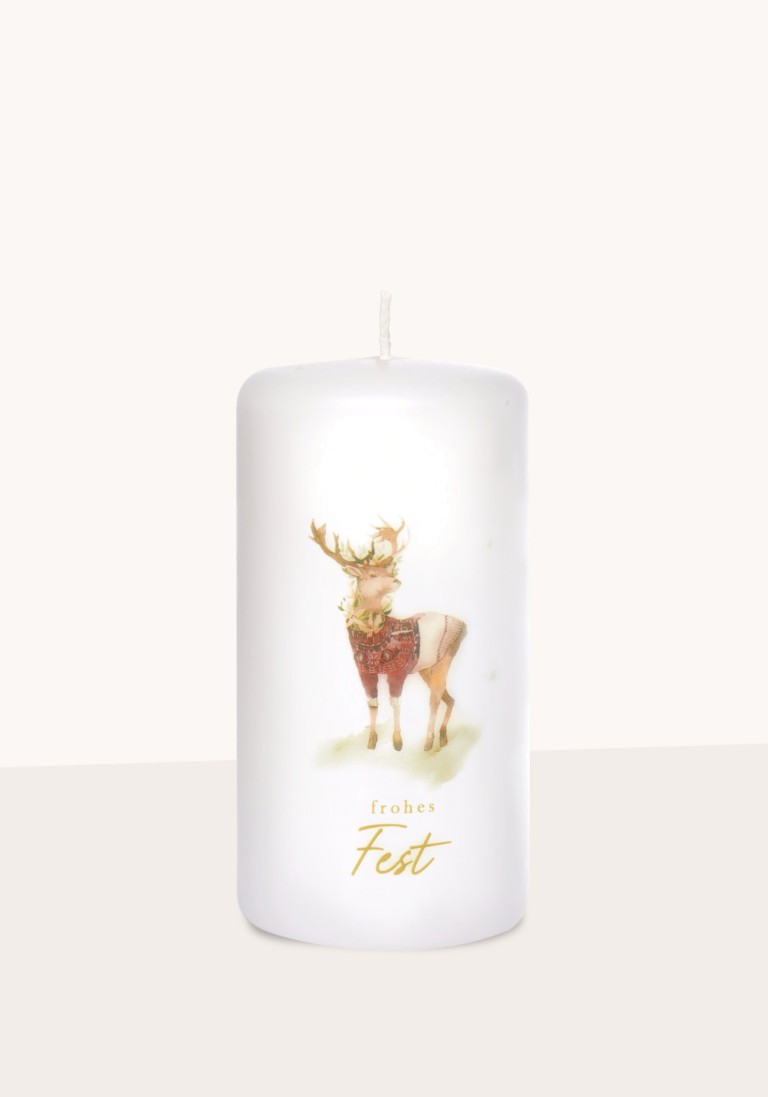 Designkerze "frohes Fest"
