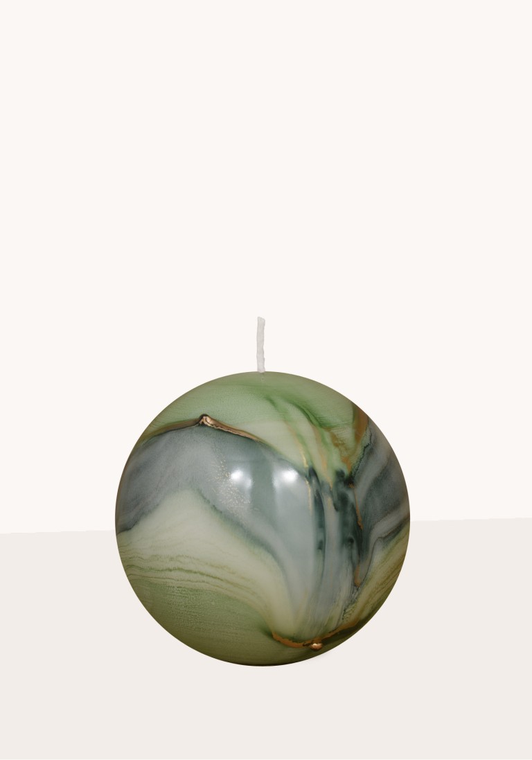 Designkerze "Lido" Kugelkerzen waldgrün