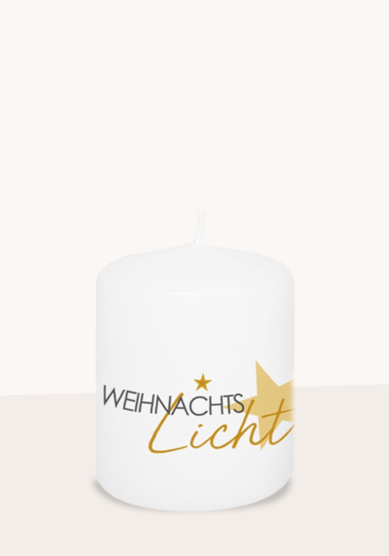Set/ 4 Stück Weihnachtskerze "Weihnachtslicht"