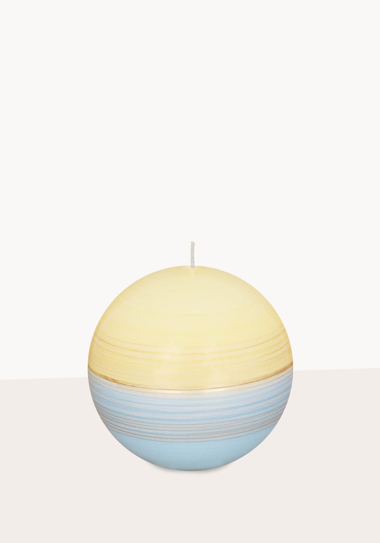 Designkerze "Halo" Kugelkerzen hellblau