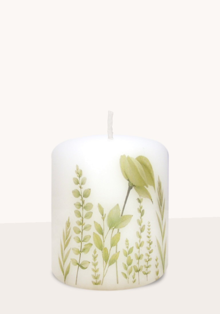 Designkerze "Herbarium" 4er-Set