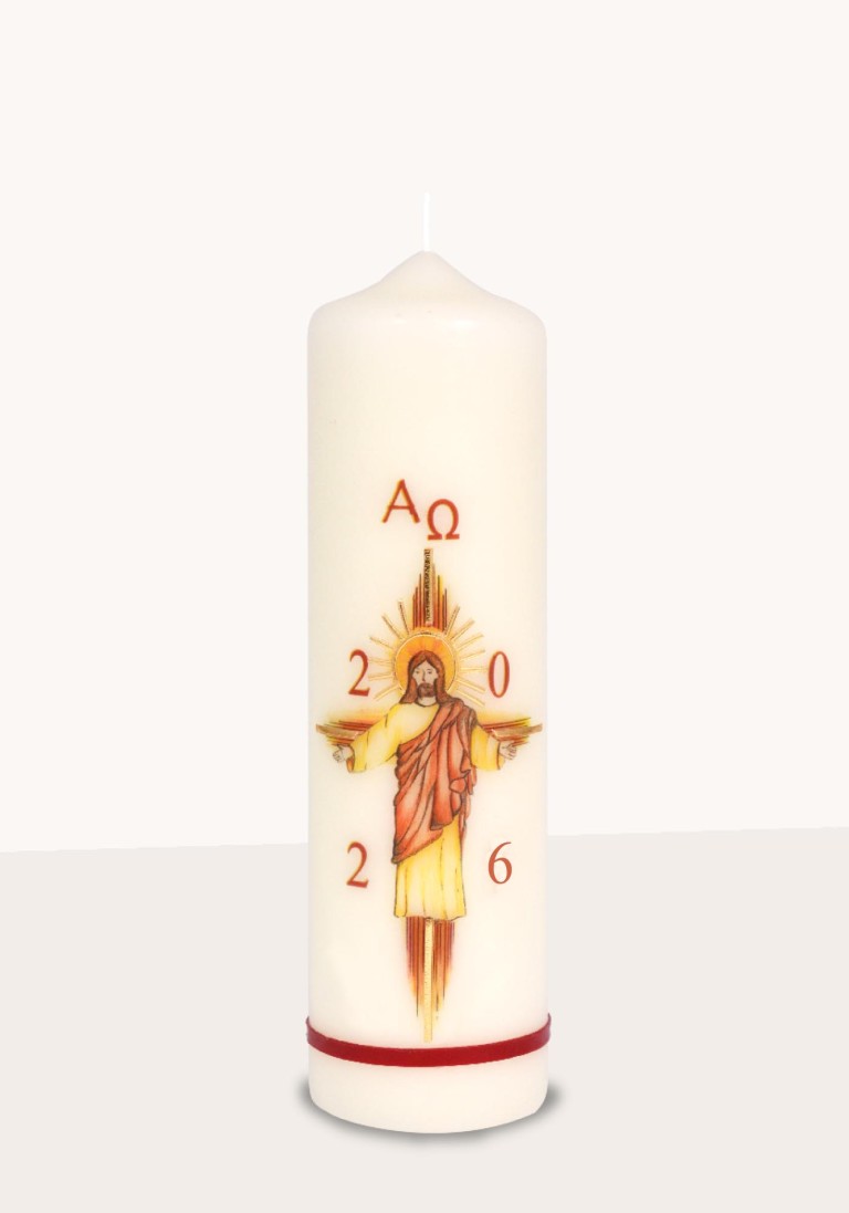 Ostertischkerze "Jesus am Kreuz" 3414