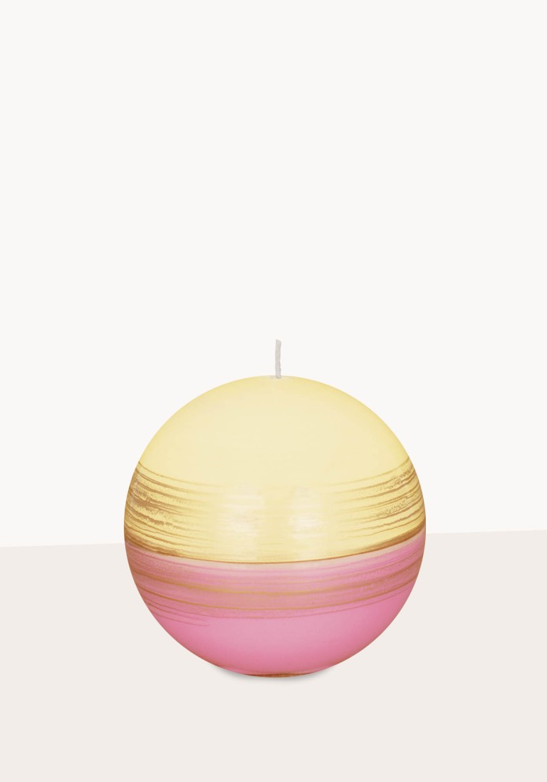 Designkerze "Halo" Kugelkerzen pink