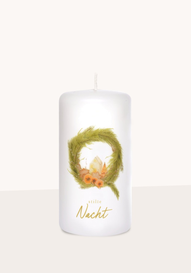 Designkerze "stille Nacht"