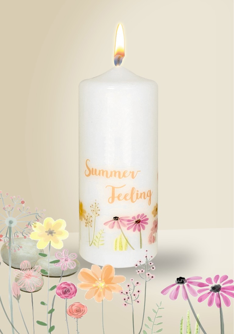 Designkerze "Summer Feeling"